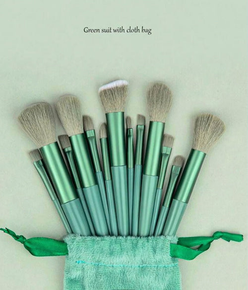 13 Pcs Velvet Potli Makeup Brush Set