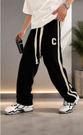 Embroidery Baggy Trousers | Premium Cotton Terry Pants – HUMRAAZ WEAR
