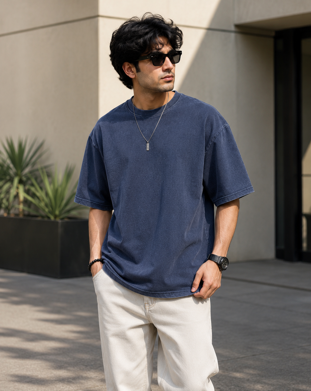 Premium Washed Oversized T-Shirt for Men | Relaxed Fit Streetwear