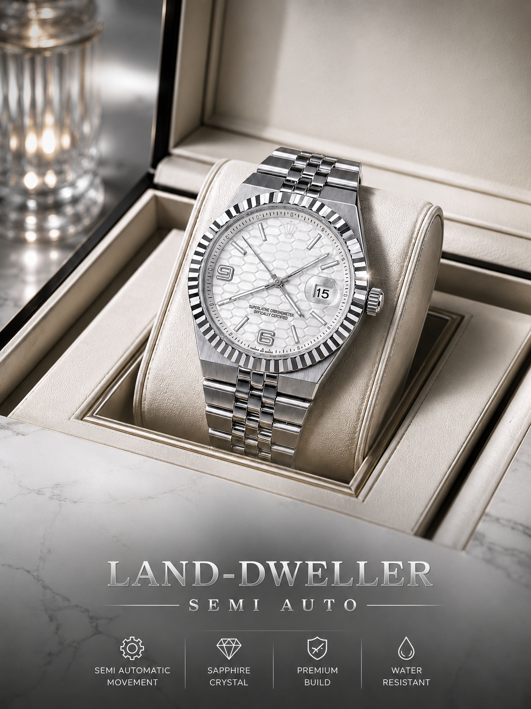 Premium Semi-Automatic Stainless Steel Watch | VIORA WEAR