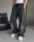 Tribal Printed Baggy Trousers – Cotton Terry | HUMRAAZ WEAR