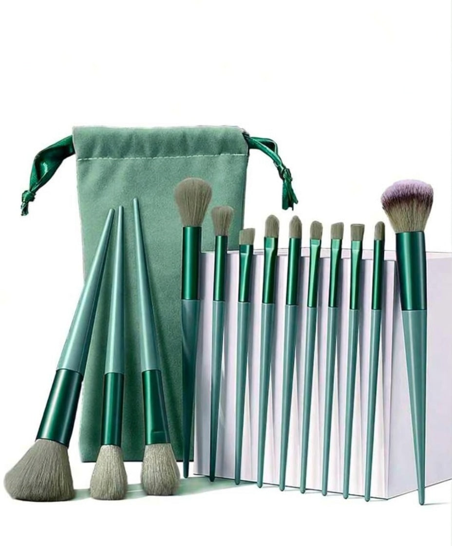 13 Pcs Velvet Potli Makeup Brush Set