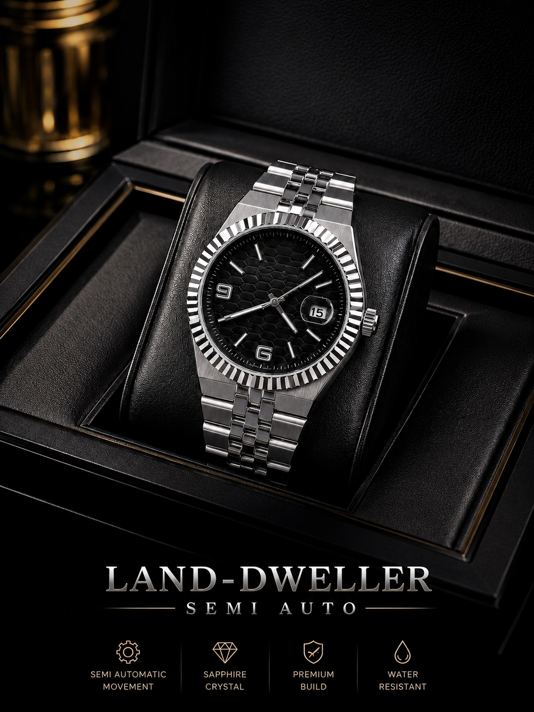 Premium Semi-Automatic Stainless Steel Watch | VIORA WEAR
