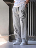 Men's Multi Print Baggy Trousers | Cotton Terry | Humraaz Wear