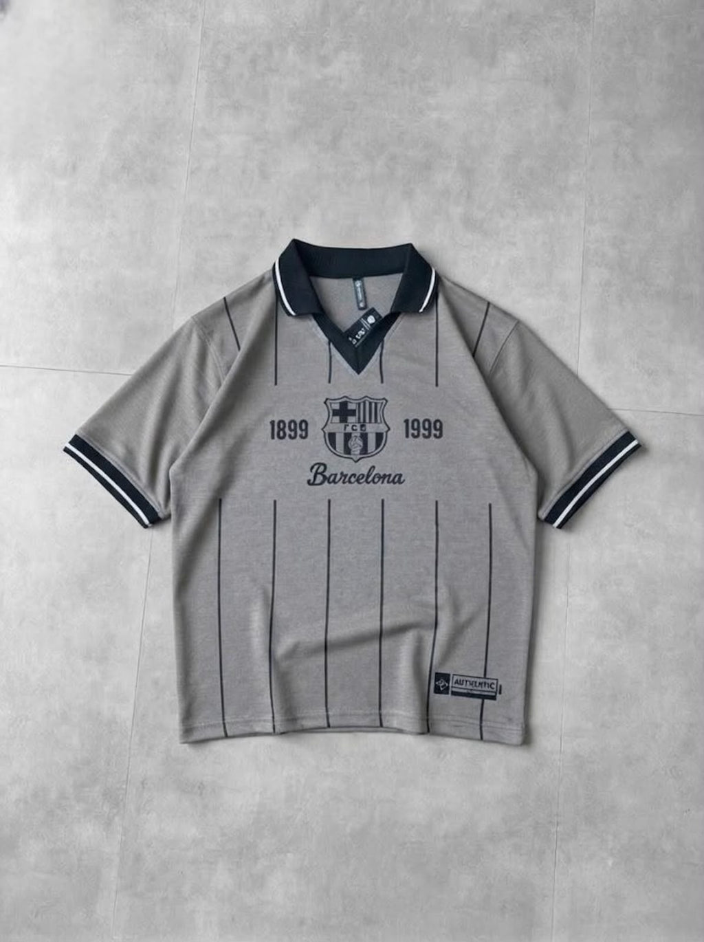 Barcelona Fcb V Neck Style Polo Drop