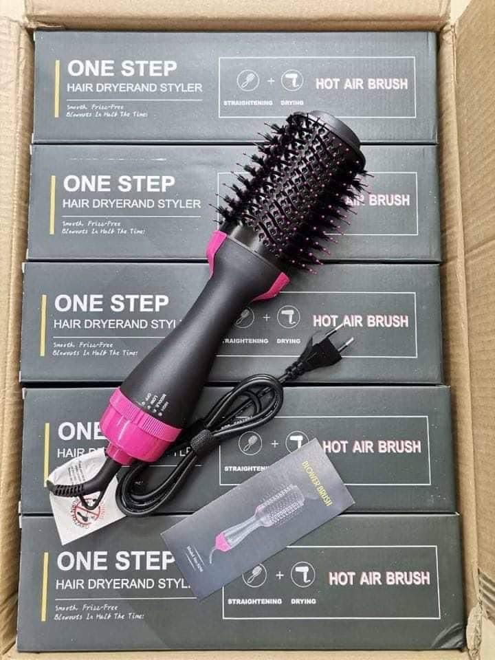 3-in-1 Hot Air Brush Hair Straightener & Styler for Women