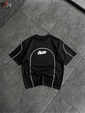 Premium Oversized Contrast Stitch T-Shirt for Men – Casual Streetwear Tee