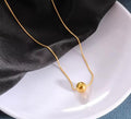 Ball Style Stainless Steel Pendant Necklace for Women