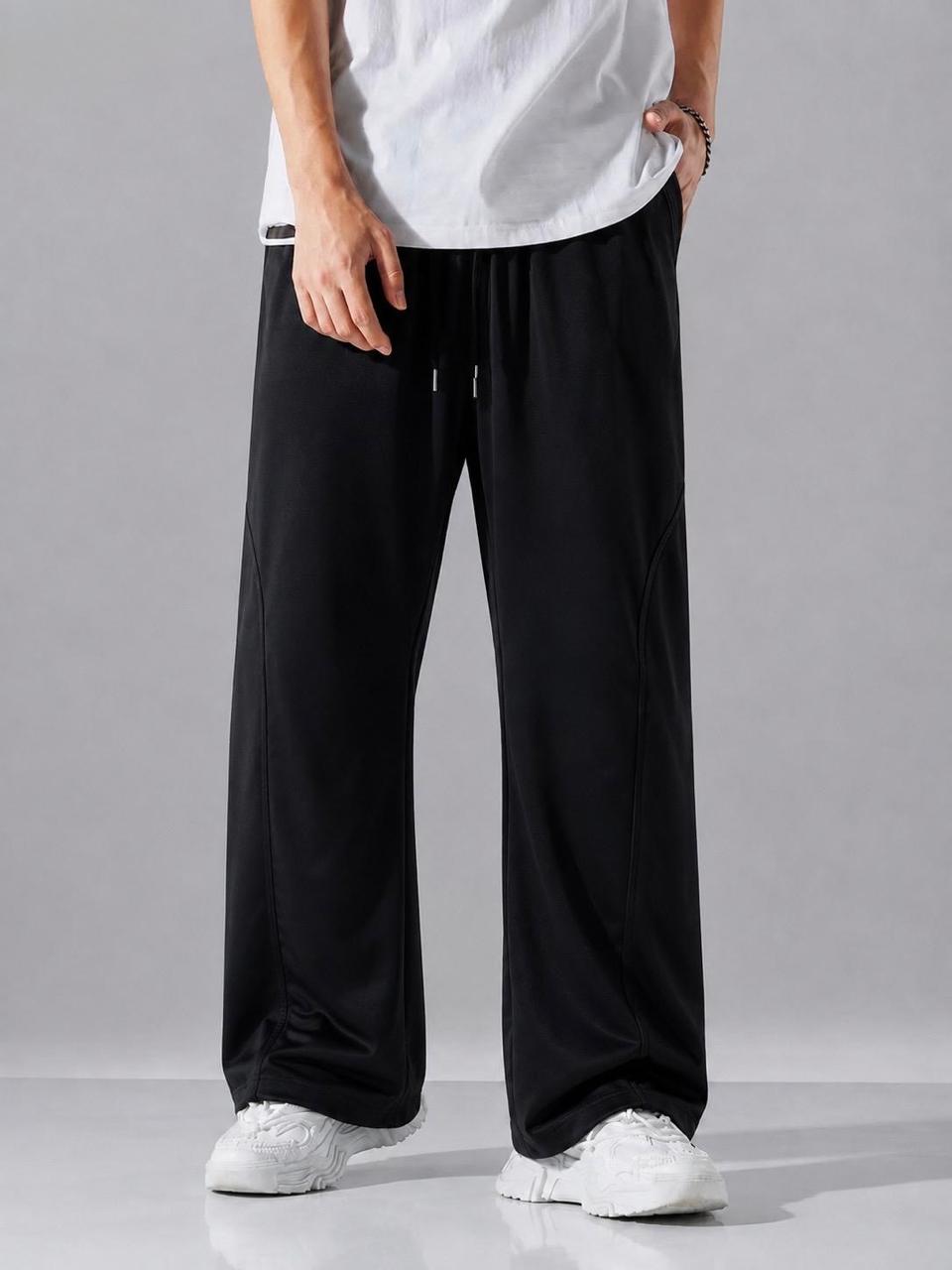 Arc Panel Baggy Trousers for Men – Premium Micron Fabric | HUMRAAZ WEAR