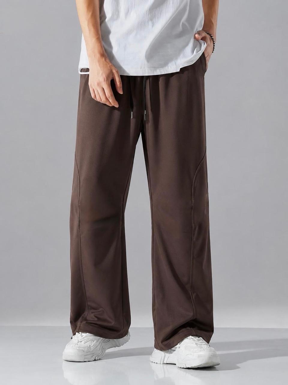Arc Panel Baggy Trousers for Men – Premium Micron Fabric | HUMRAAZ WEAR