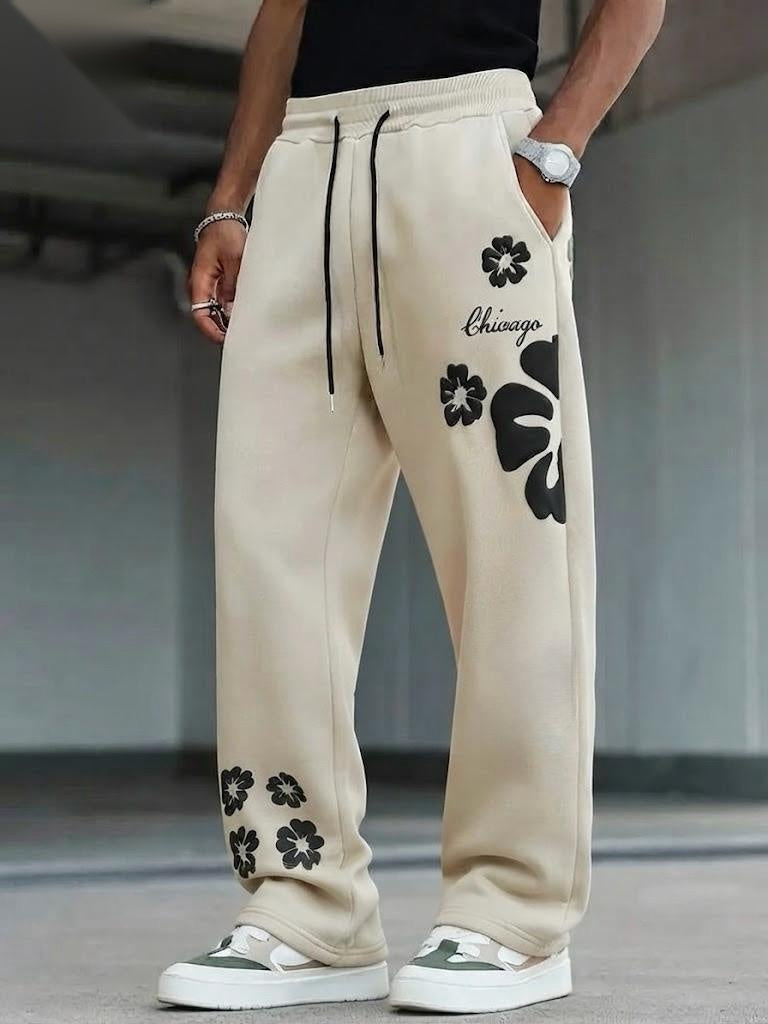 Chicago Printed Baggy Trousers – Humraaz Premium Cotton Terry