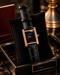 Premium Big Size Rectangular Men's Leather Strap Watch | Humraaz Wear